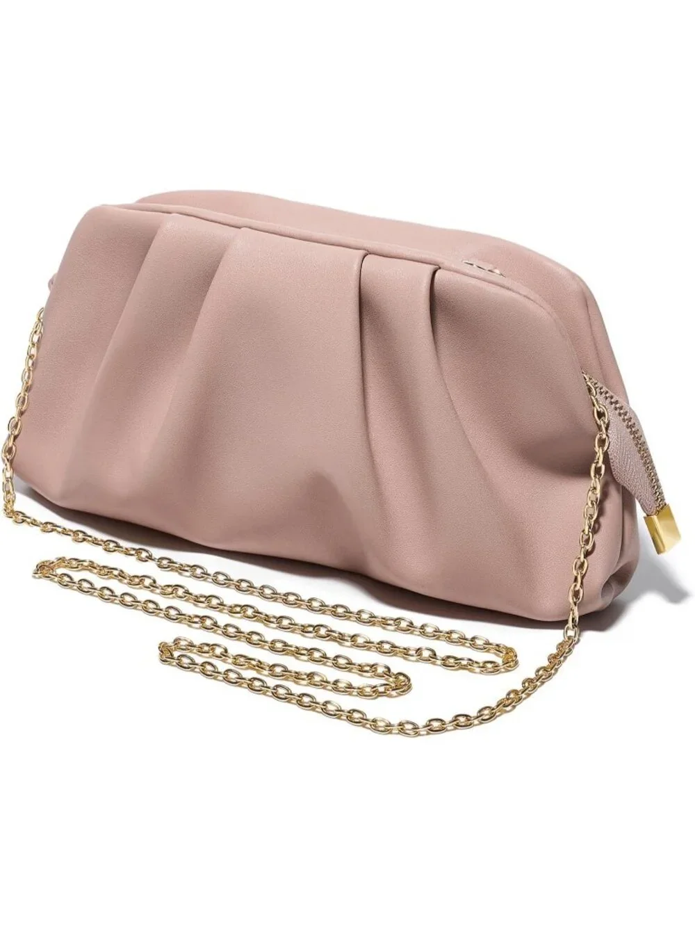 👜 Women's Pink Faux Leather Evening Formal Crossbody Bag Stylish Clutch Purses